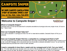 Tablet Screenshot of campsitesniper.com